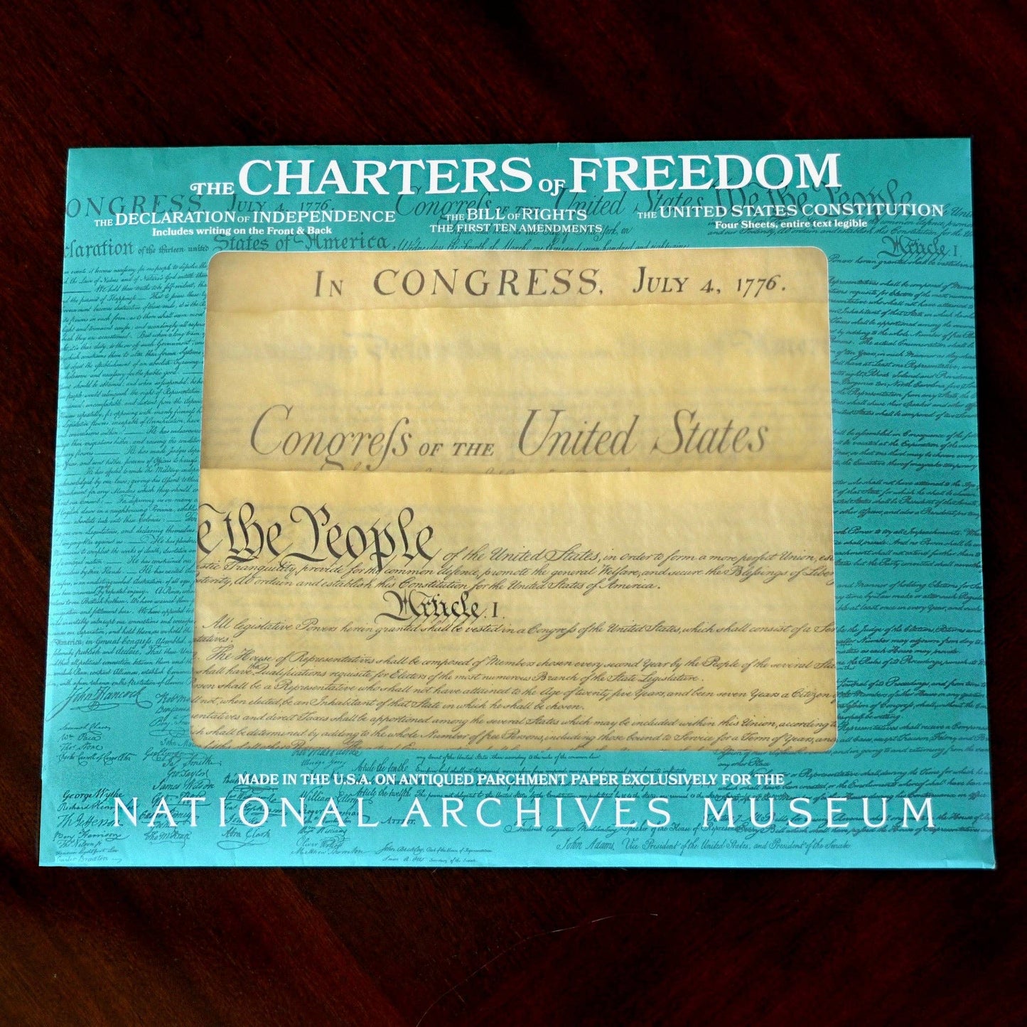 Charters of Freedom Bundle with Four-page U.S. Constitution