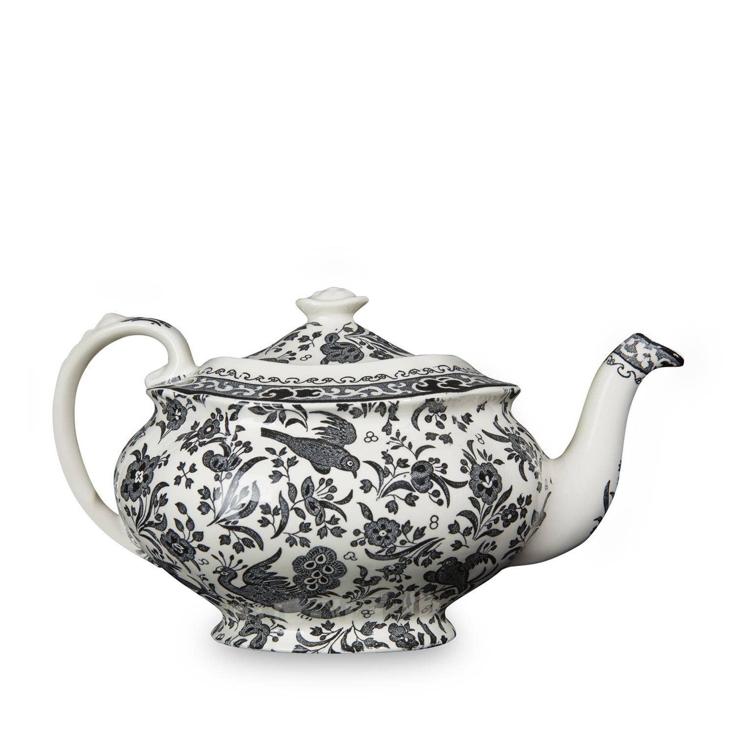 Black Regal Peacock Medium Teapot (Discontinued)