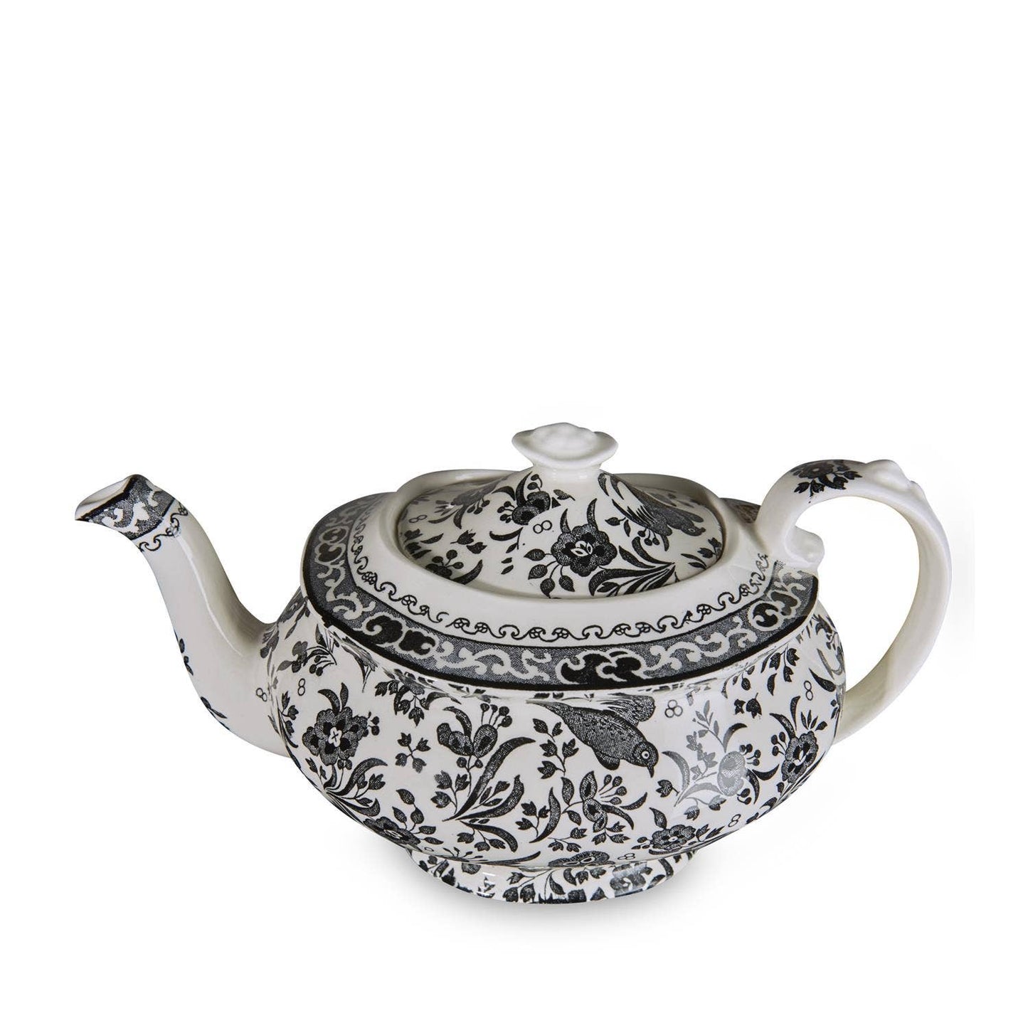 Black Regal Peacock Medium Teapot (Discontinued)