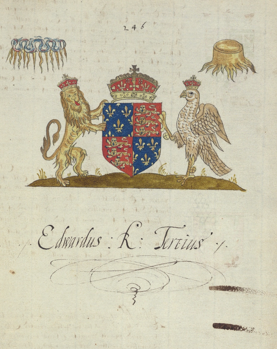 English Coats of Arms II Antique Art Print