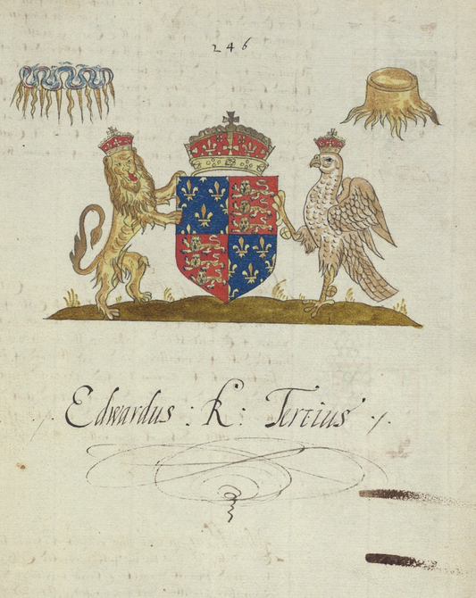 English Coats of Arms II Antique Art Print