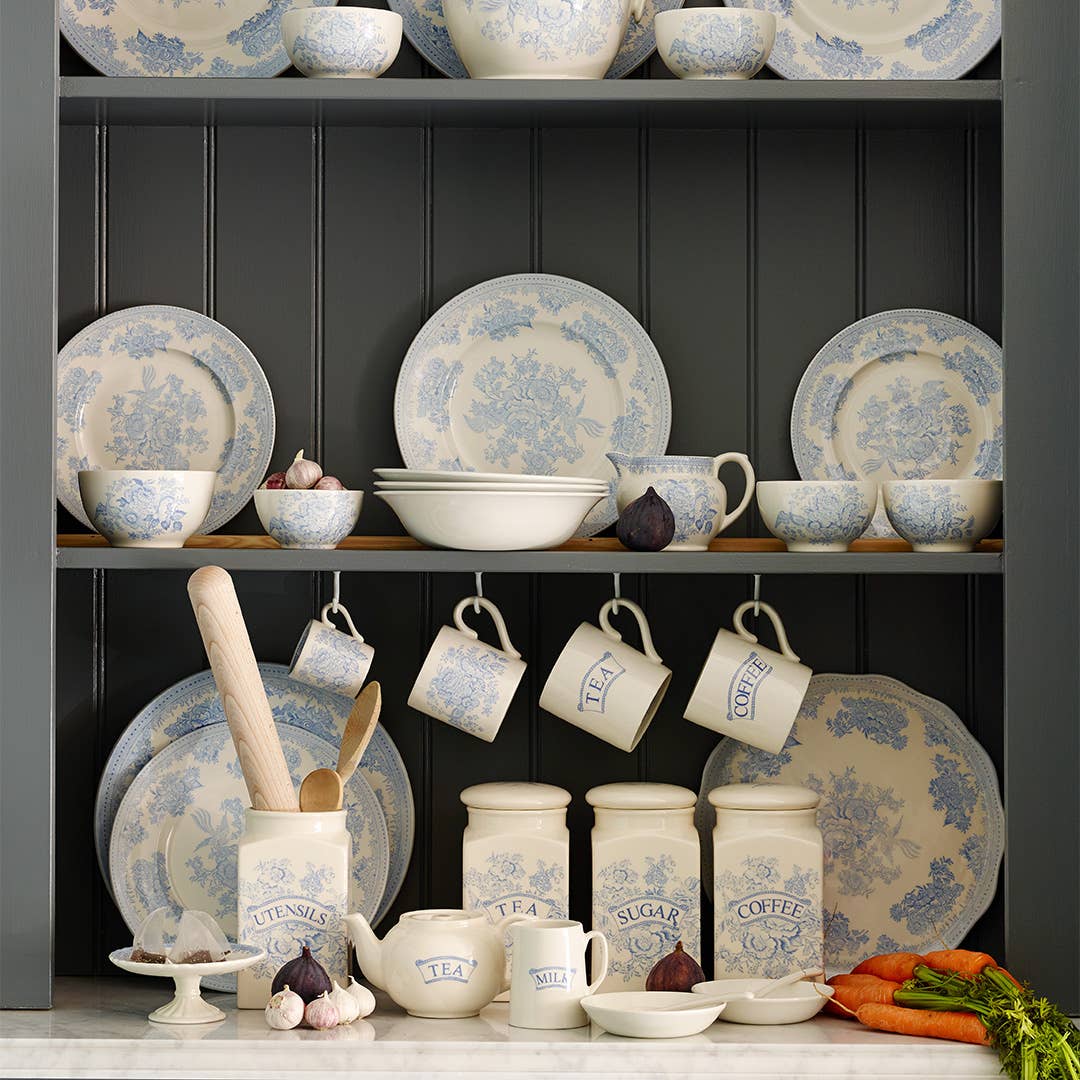 Blue Asiatic Pheasants Large Chinese Bowl