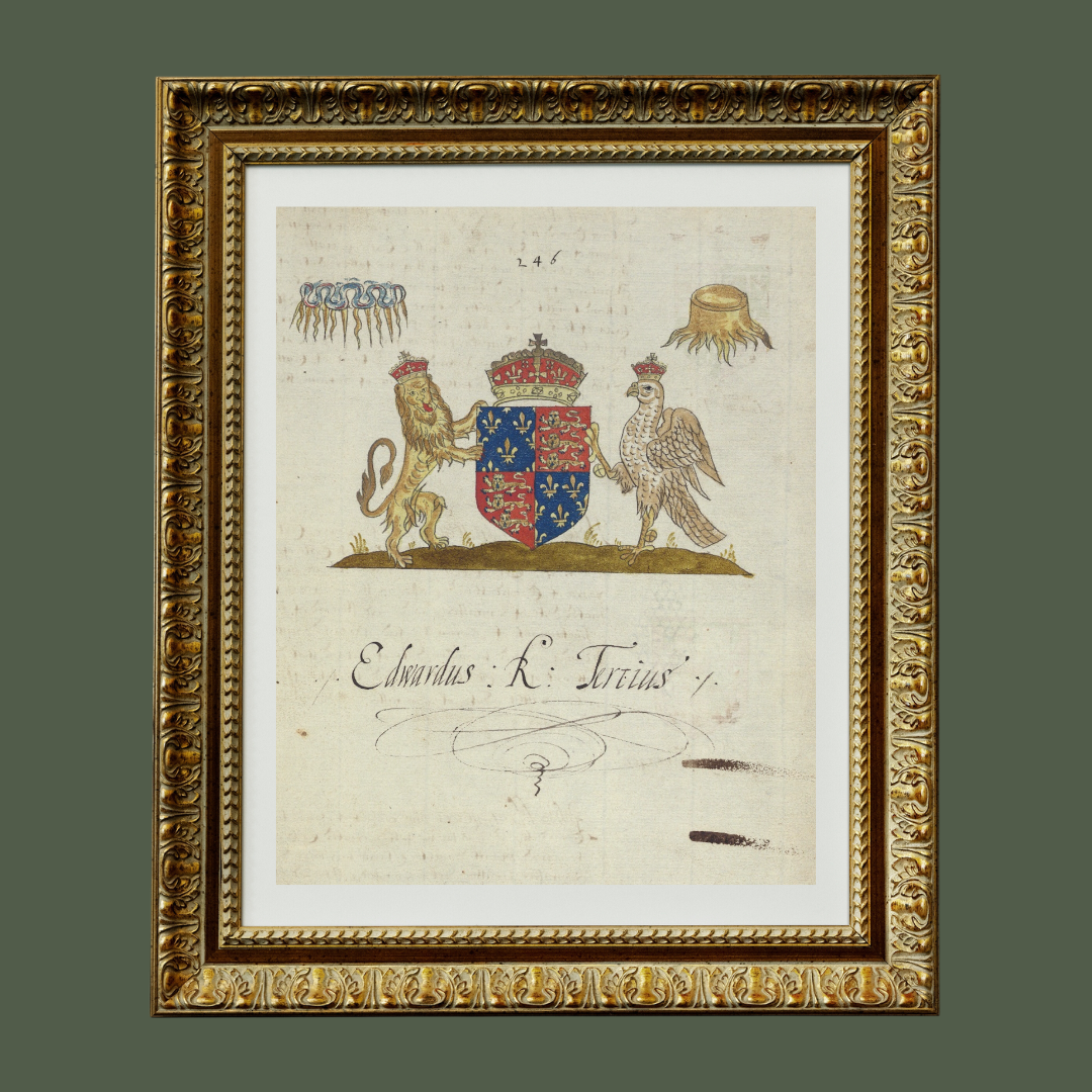 English Coats of Arms II Antique Art Print