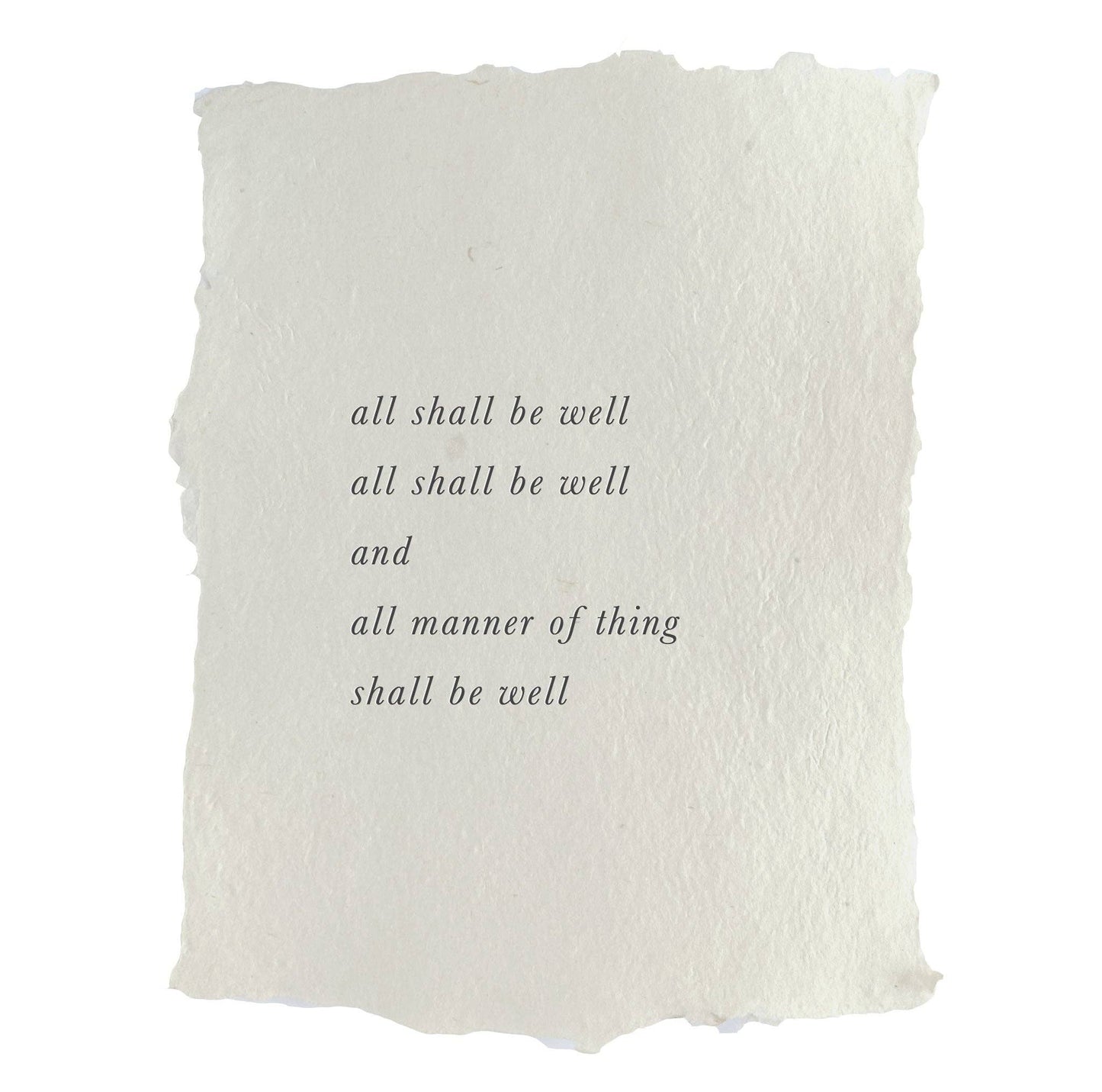 all shall be well art print