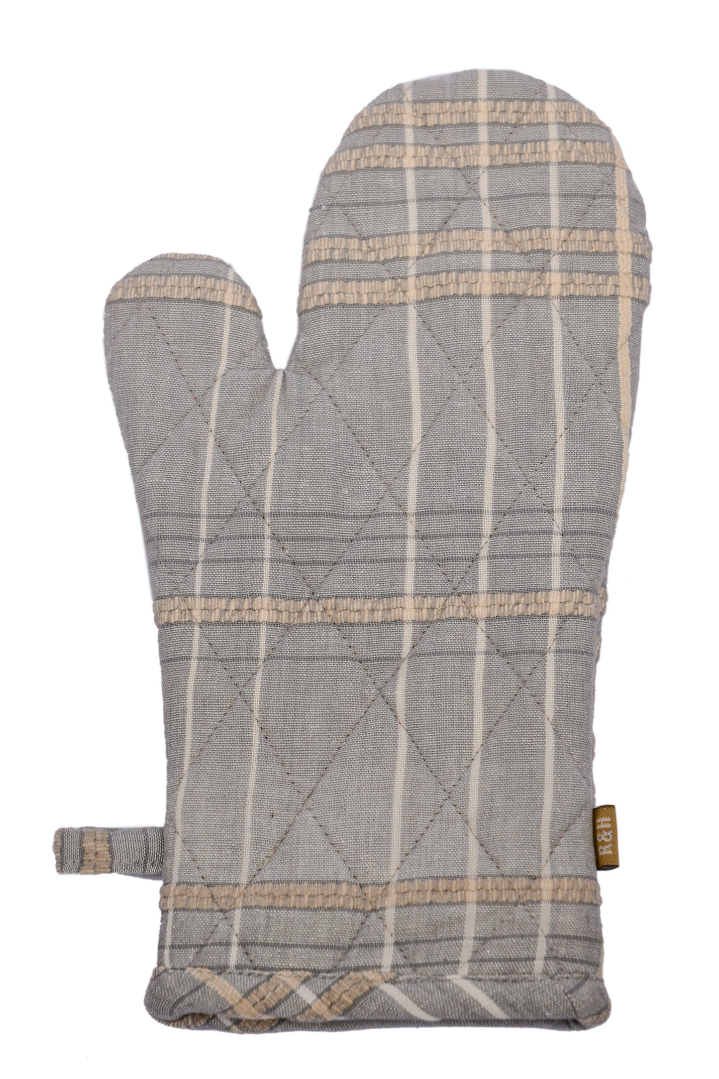 Textured Check Oven Glove Ash