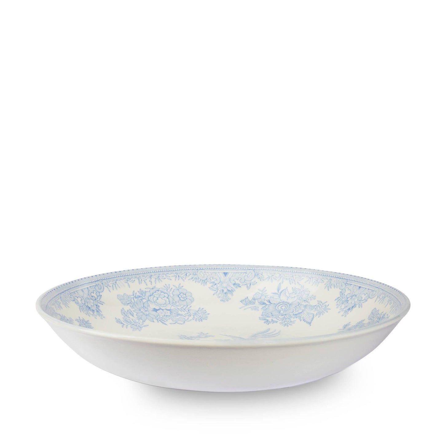 Blue Transferware Pasta Bowl