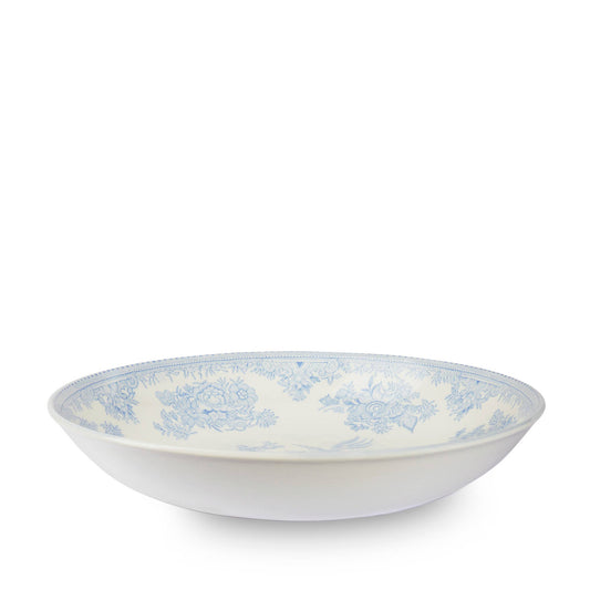 Blue Transferware Pasta Bowl