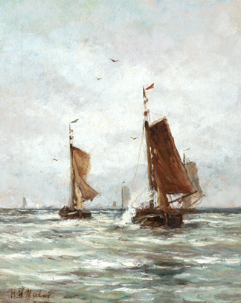 Fishing on the Choppy Sea Art Print