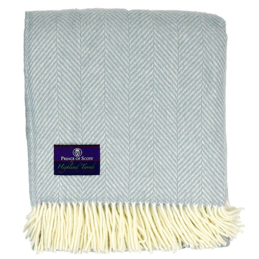 Highland Tweed Herringbone  Pure New Wool Throw ~ Robin ~