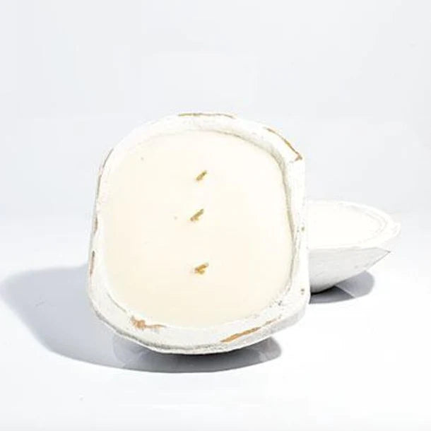 Cottage Lemongrass Citronella - 3 Wick White Wood Vessel Candle