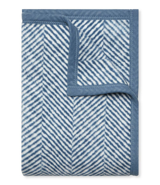 Harborview Herringbone Light Blue Midi Blanket