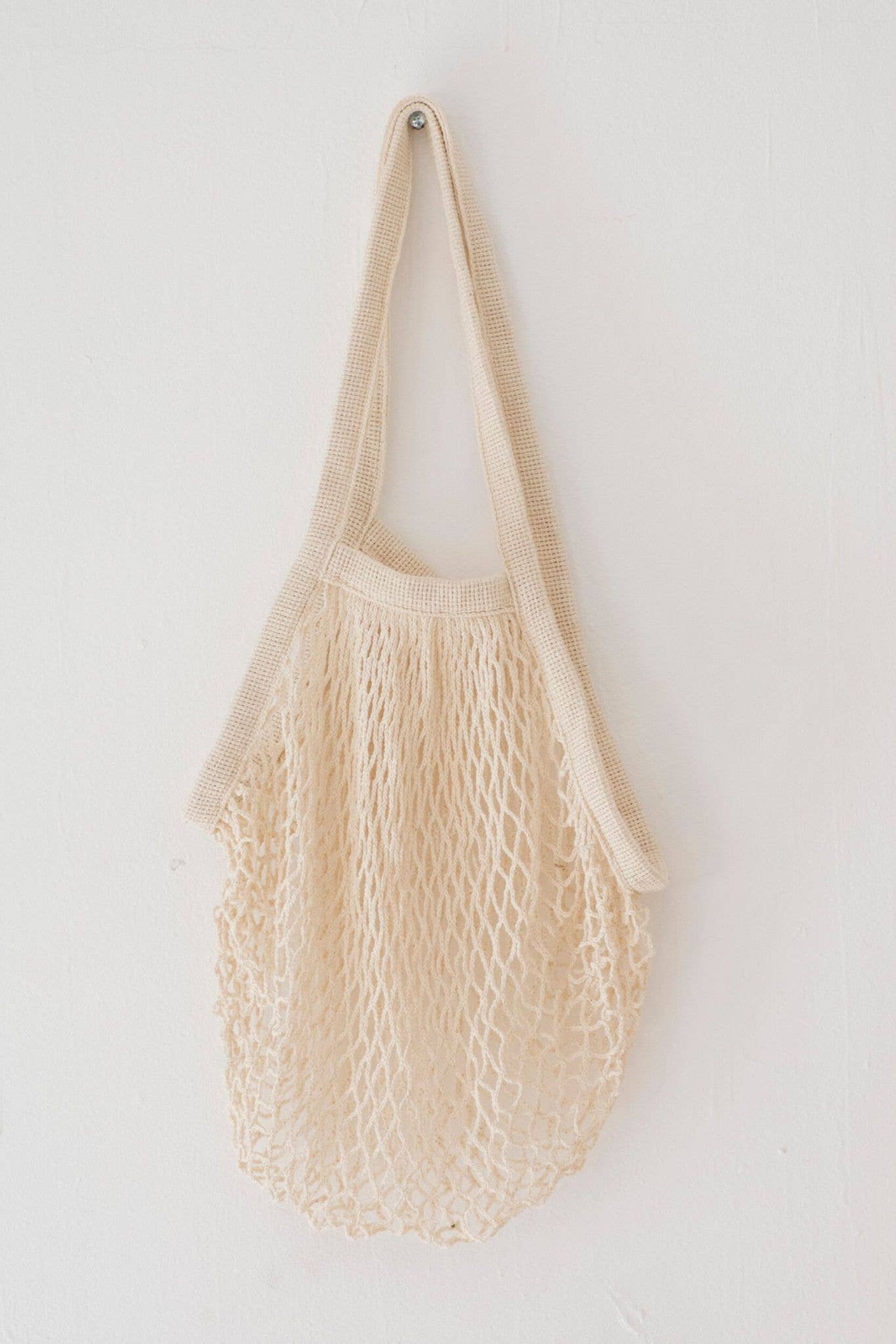 Côte d'Azur Reusable market tote - Bone White