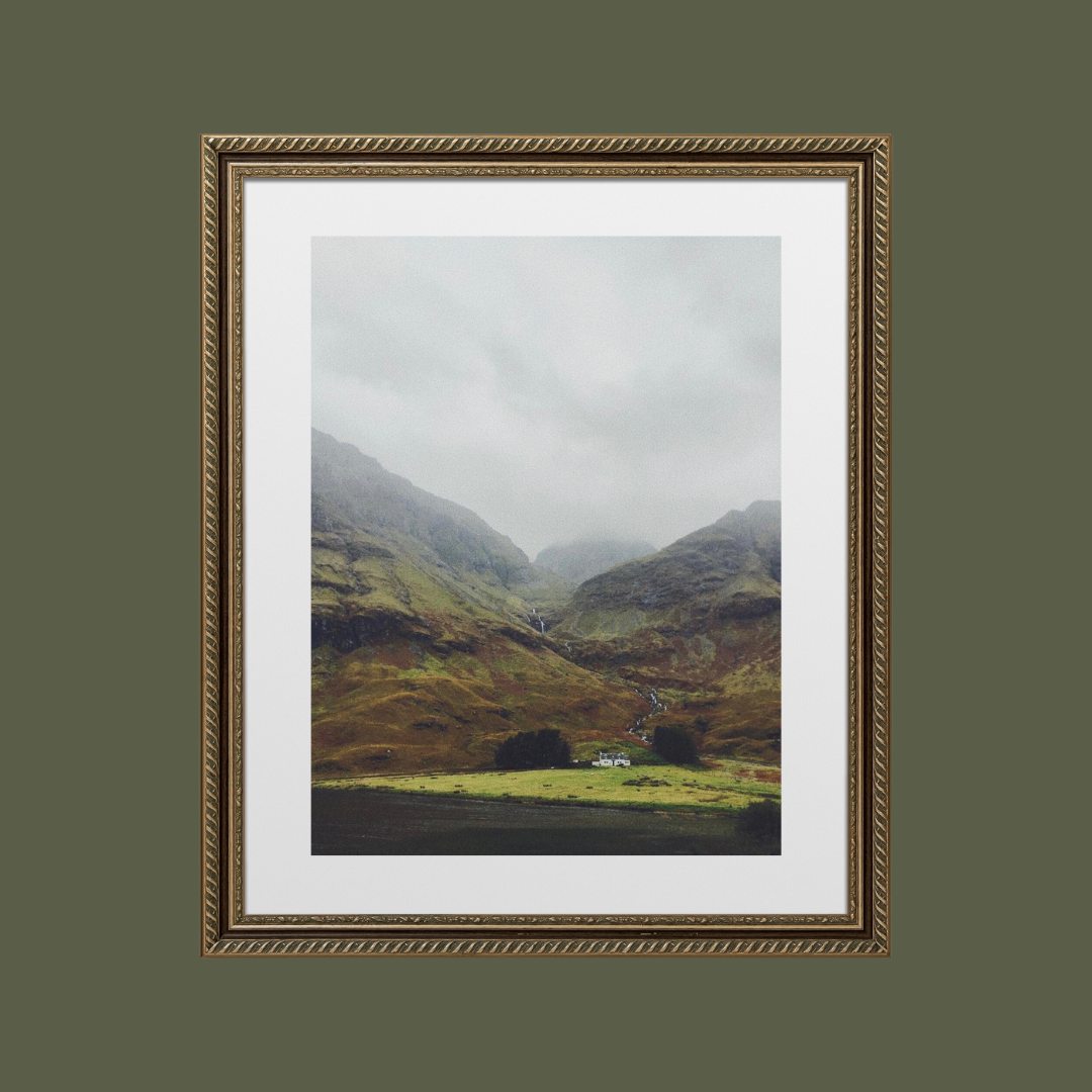 Glencoe, Scotland Landscape Print: 8x10
