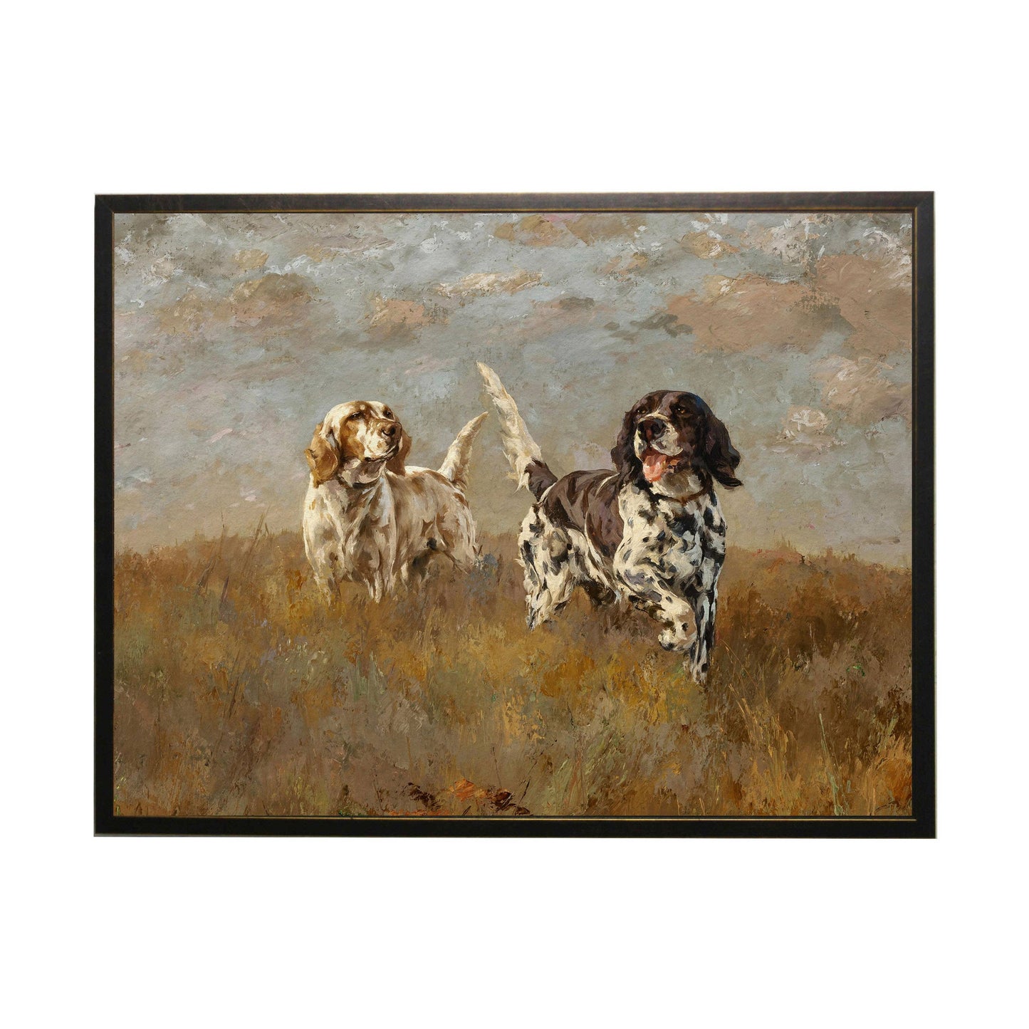 M Vintage oil painting reproduction: Walnut Burl Frame 2505-65 WB / 20" X 16"
