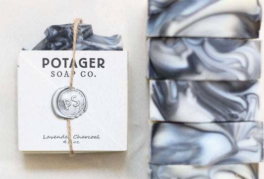 Potager Soap Lavender Charcoal - Handmade Organic