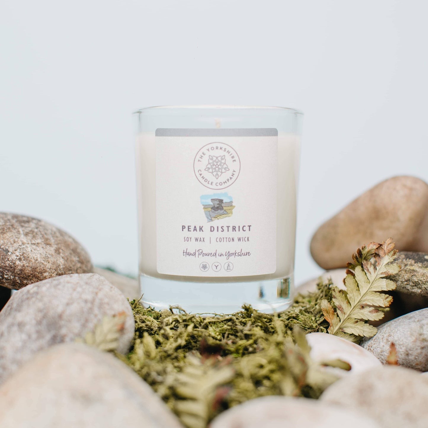 Peak District Glass Tumbler | Scented Candle | Soy Wax