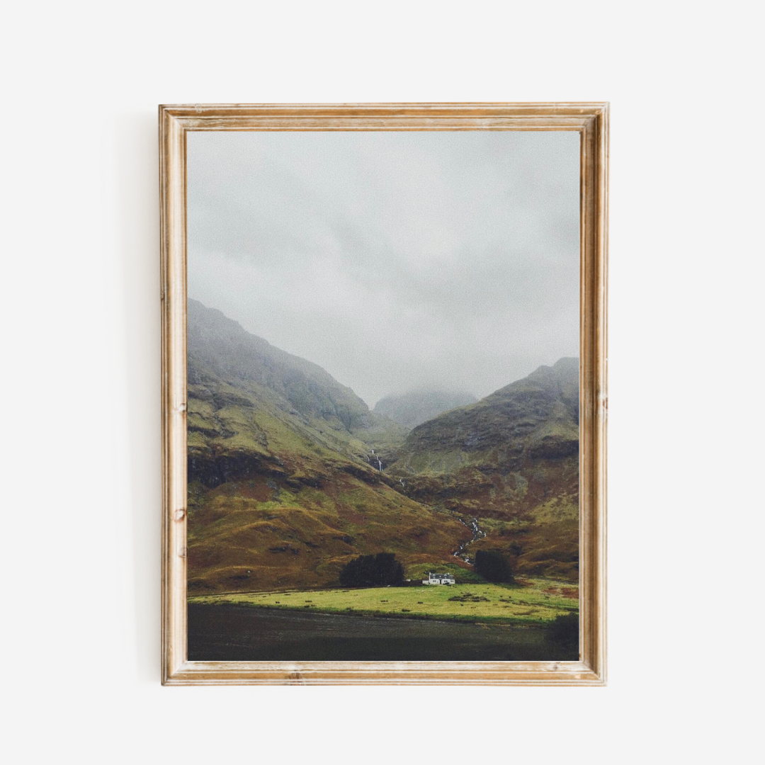 Glencoe, Scotland Landscape Print: 8x10