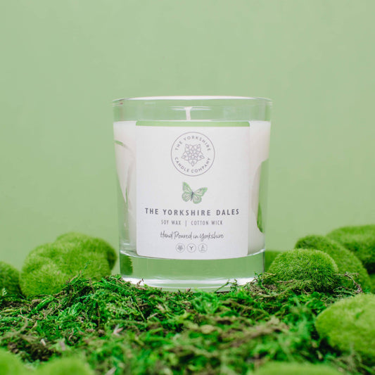 The Yorkshire Dales  Glass Tumbler | Scented Candle Soy Wax